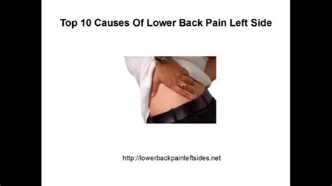 Lower Back Pain Left Side 10 Main Causes On Vimeo