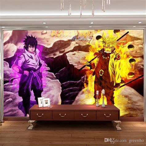Satan in the air for more than 3 seconds. 3D Naruto Wall Mural Custom Photo wallpaper Japanese anime Wallpaper Design your wall Murals ...