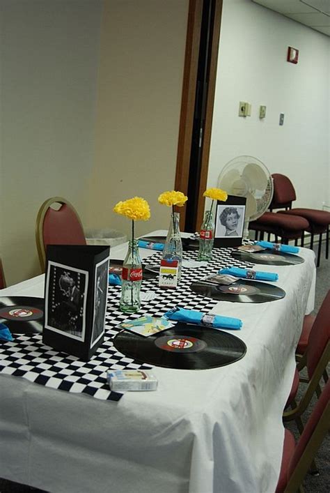 Get totally rad ideas for decorations, outfits, food, and more with our curated list of awesome 80s party ideas! 50's Party: Table setting. http://dillandpoppy.blogspot ...