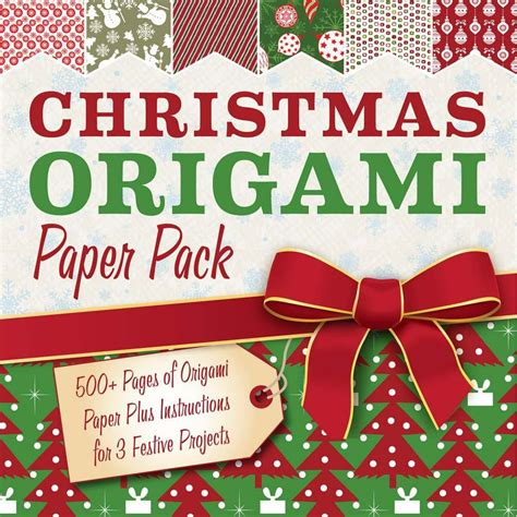 Christmas Origami Paper Pack 500 Sheets Of Origami Paper Plus