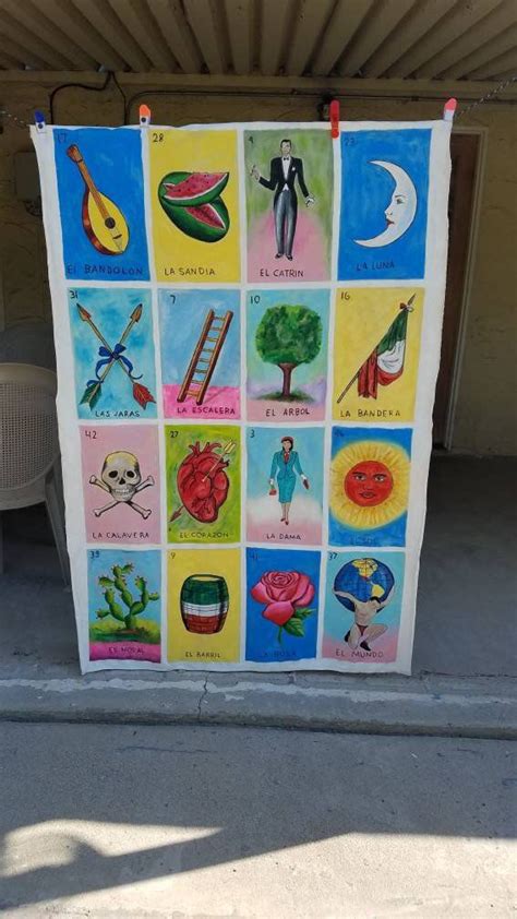 Mexican Party Decorationsloteria Loteria Backdroop Loteria Game