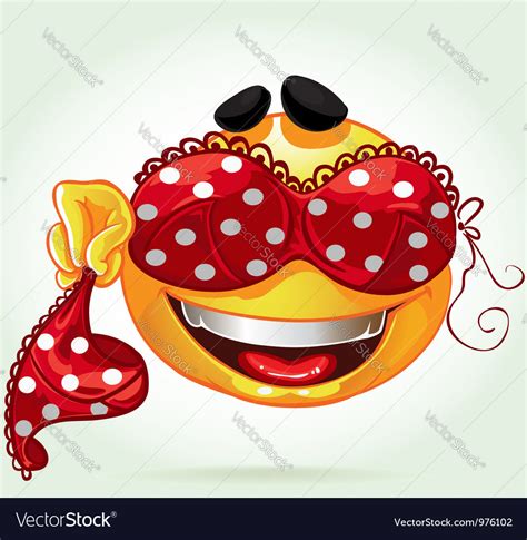 Funny Smile With And Red Lingerie Vector By Yadviga Image 976102 Vectorstock