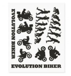 Set Adesivi Serie Adventure Stickers Evolution Biker