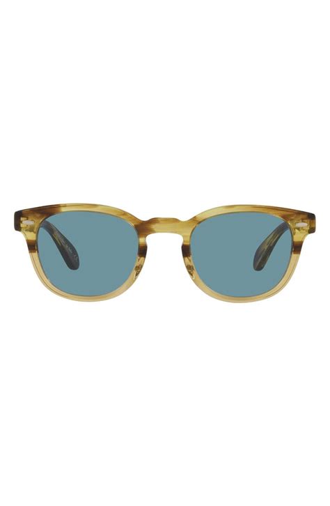 Oliver Peoples Sheldrake Phantos 49mm Round Sunglasses Nordstrom