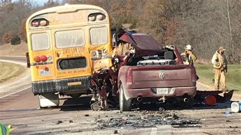 Updated 1 Killed After Truck Rear Ends Putnam County School Bus Ktvo