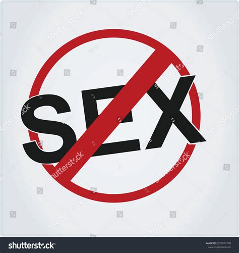 Forbidden Sex Sign Vector Illustration Stock Vector Royalty Free 2027077700 Shutterstock