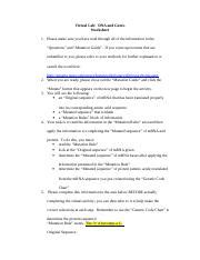 Worksheets are genetic mutation work, work mutations practice, deletion insertion frameshift. Lab 4 DNAandGenesWorkSheet - Virtual Lab DNA and Genes Worksheet 1 Please make sure you have ...