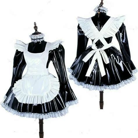 sissy maid clear pvc dress lockable uniform unisex tailor made g my xxx hot girl