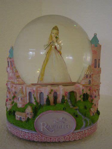 Barbie As Rapunzel Musical Snow Globe Snowglobe Snow Globe T