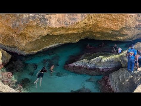 New Natural Pool Cave Pool Aruba Youtube