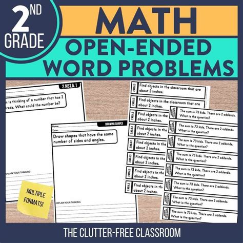 Open Ended Math Questions And Problems For Elementary Students