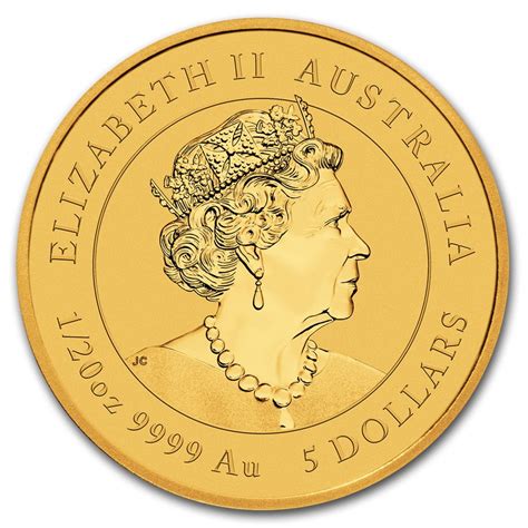Moneda Año Lunar del Ratón australiano de Oro 1/20 oz 2020 - Dracma