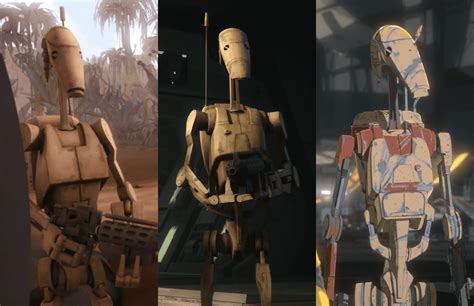 B1 Battle Droids In The Animated Shows The Clone Wars Rebels And