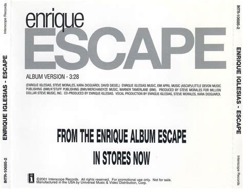 Enrique Escape Veröffentlichungen Rezensionen Mitwirkende Discogs