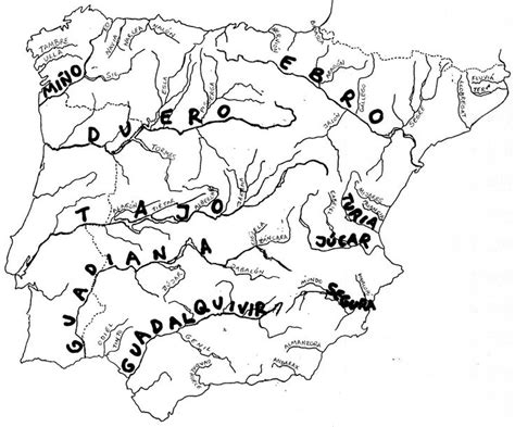 Pin De Belén Eizaguirre En RÍo Rios De España Mapa De España Mapa