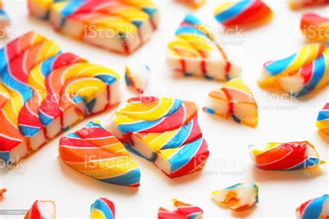 Scattered Lollipop Explosion Colorful Lollipops Swirl Striped Spiral