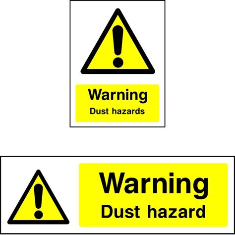 Warning Dust Hazard Safety Sign Sk Signs And Labels Sk Signs And Labels Ltd