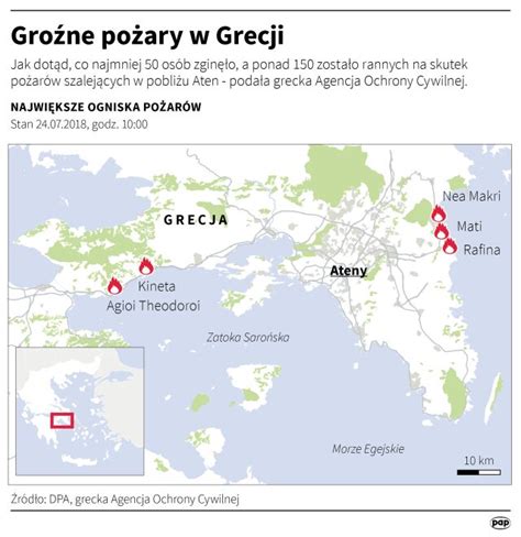 Turyści ewakuowani z hoteli nad morzem egejskim. Mati Grecja Mapa | Mapa