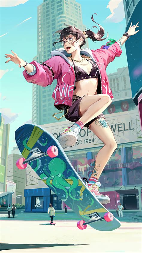 Top 178 Anime Girl Skateboard
