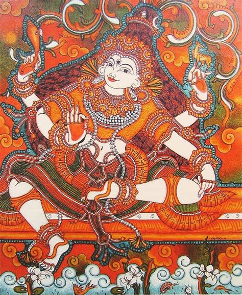 Lord Shiva Kerala Mural Painting Buddha Painting Canvas Mural