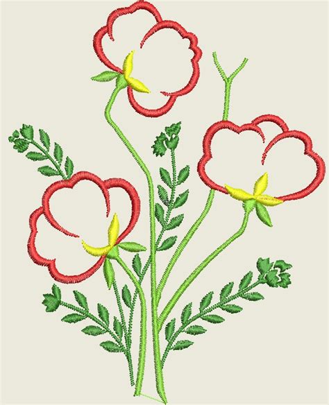 Flowers Embroidery Vectors