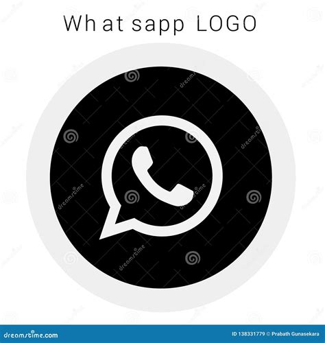 Whatsapp Logo Mit Vektor Ai Datei Gerundetes Schwarzes U Weiß