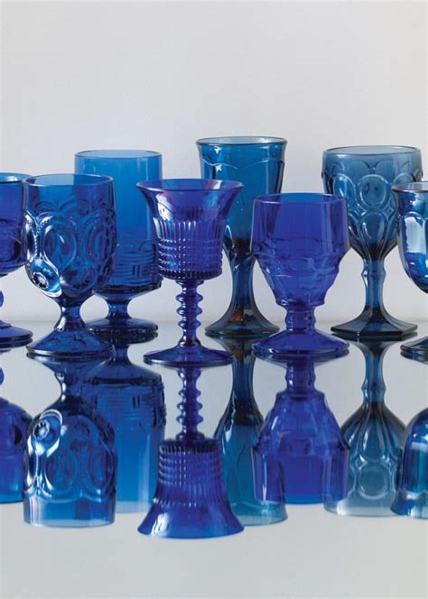 Vintage Cobalt Blue Glassware From Casa De Perrin I Think Everything