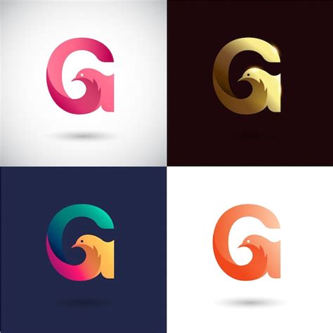 Creative Letter G Logo Design Premium Vector