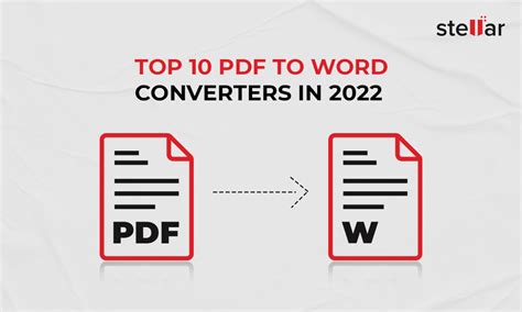 Top 10 Pdf To Word Converters In 2022 Stellar