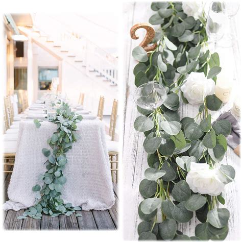 Soyee Artificial Eucalyptus Garland 12ft Wedding Arch Decorations Faux
