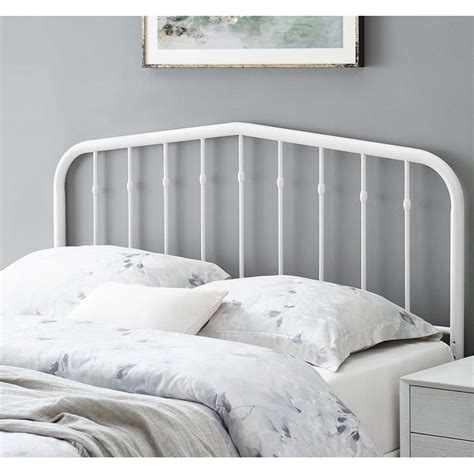 Shop Camberly Arched Full Size White Metal Headboard On Sale