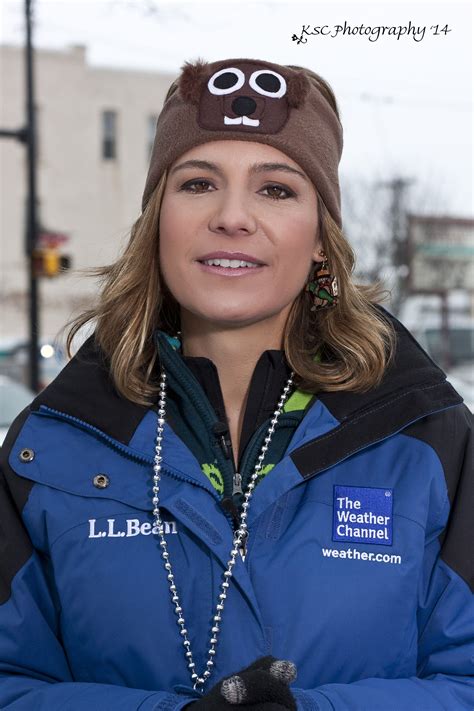 Ms Jen Carfagno Of The Weather Channel And Her Groundhog Toboggan