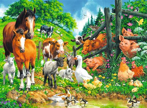 Find scenic jigsaw puzzles and nostalgic jigsaw puzzles in this range, as well as funny jigsaws and cartoon puzzles! Puzzle XXL Pieces - Gathering of animals Ravensburger ...
