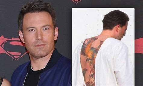 Affleck was recently photographed on the beach with the tattoo in full view—even though two years ago he called it fake for a movie. remember ben affleck's massive back tattoo of a phoenix? Ben Affleck reveals his giant back tattoo of a Phoenix is ...