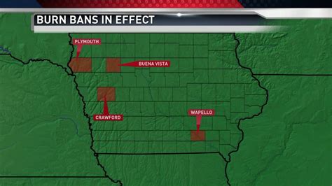 Four Iowa Counties Are Part Of Burn Ban