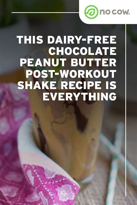 This Dairy Free Chocolate Peanut Butter Post Workout Shake Recipe Is
