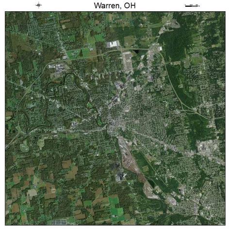 Aerial Photography Map Of Warren Oh Ohio