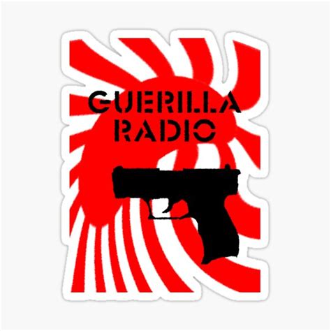 Guerilla Radio Sticker By Loganhille Redbubble