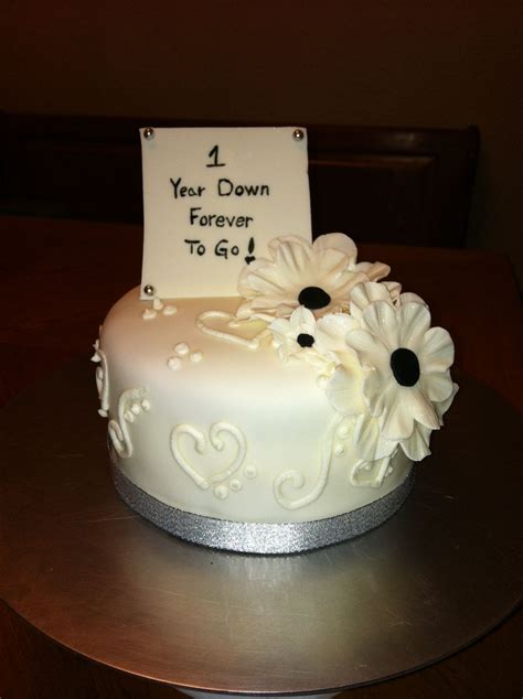 First Wedding Anniversary Cake
