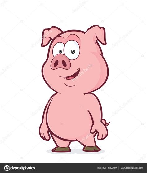 Standing Pig Clipart