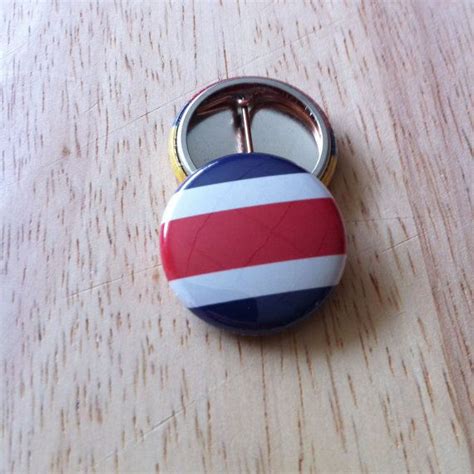 Costa Rica Flag Pinback Button Magnet Mirror Or Bottle Opener