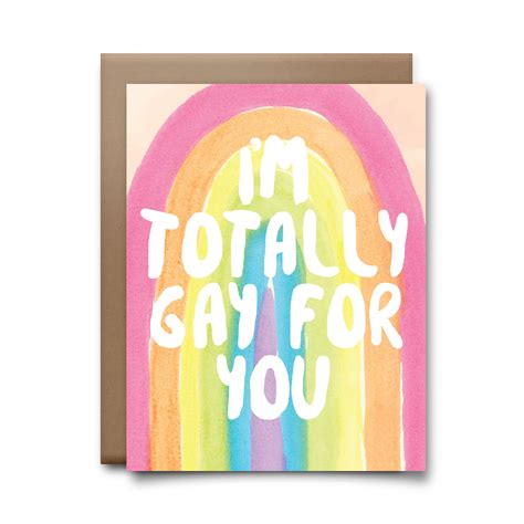 totally gay for you greeting card choke shirt company