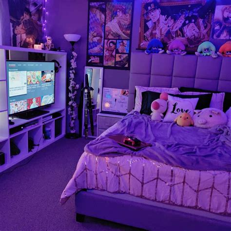 Pin By Gee🧜🏻‍♀️🎮🪐🔮⚔️🦖👾🧝🏻‍♀️🌈 On Gaming Anime Room Design Bedroom