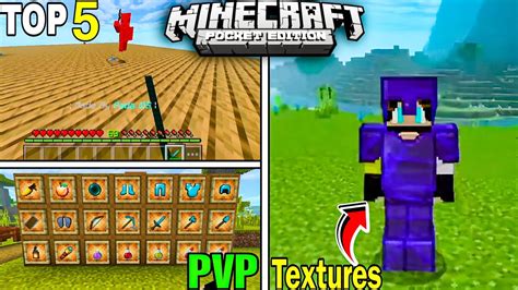 Top 5 Best Pvp Textures Pack For Minecraft Pe 120 Fps Boost Mcpe Pvp