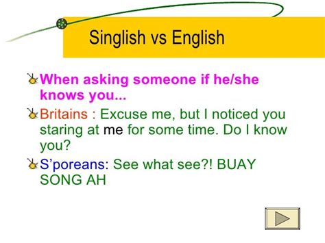 English Vs Singlish Britain Vs Singaporean