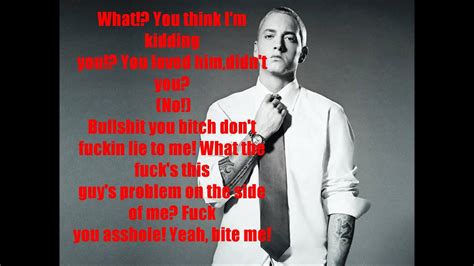 Eminem Kim Lyrics Youtube