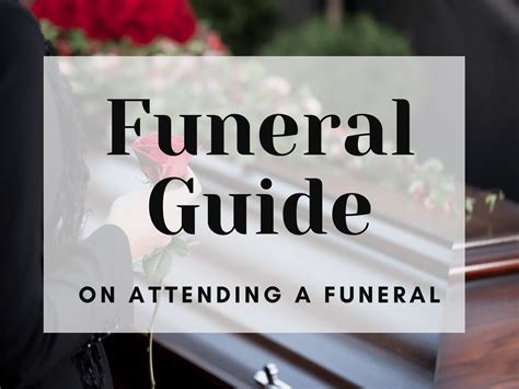 Funeral Guide When You Attend A Funeral Ang Brothers Funeral Service