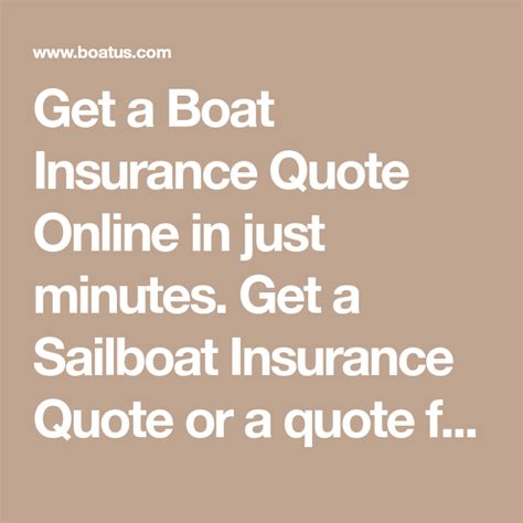 Get a Boat Insurance Quote Online in just minutes. Get a Sailboat