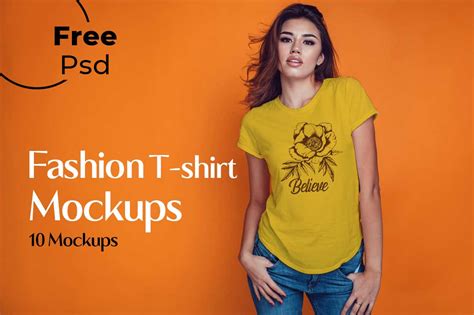 Tshirt Mockup 10 Psd Perfect For T Shirt Mockup Display