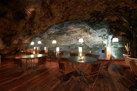 Magnificent Restaurant Built Into A Cave In A Cliff On The Italian Coast